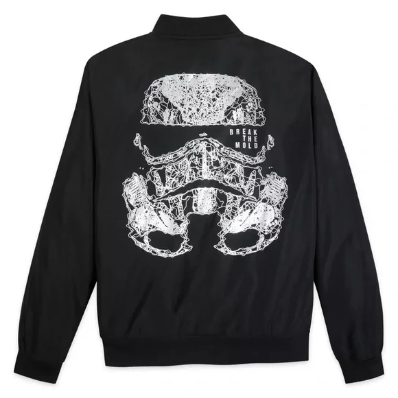 NWT Disney Star Wars Stormtrooper lightweight bomber style jacket. - Picture 1 of 13